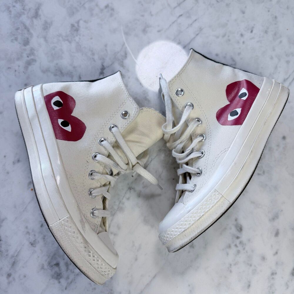 CdG PLAY x Converse Unisex Chuck Taylor All Star Peek-A-Boo High-Top Sneakers